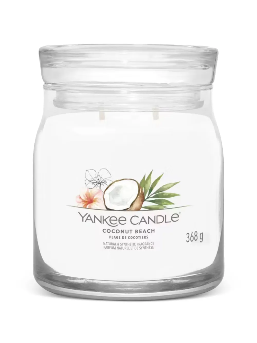 yankee candle medium Coconut Beach candle - Bianco