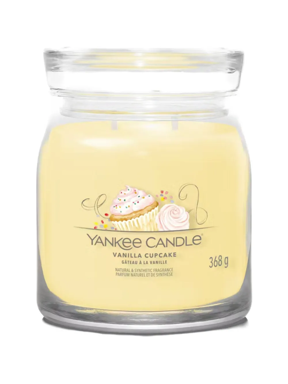 yankee candle medium Vanilla Cupcake candle - Giallo