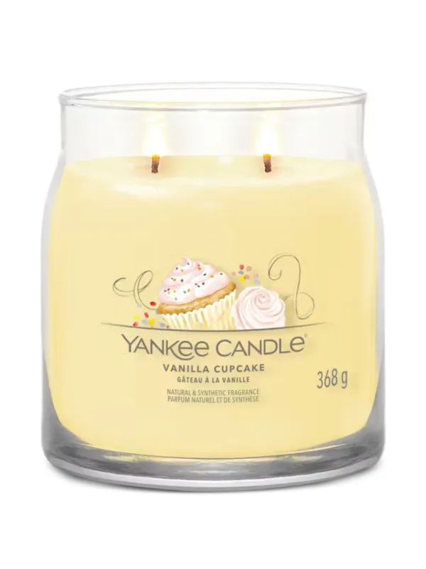 Yankee Candle Medium Vanilla Cupcake Candle | Yellow