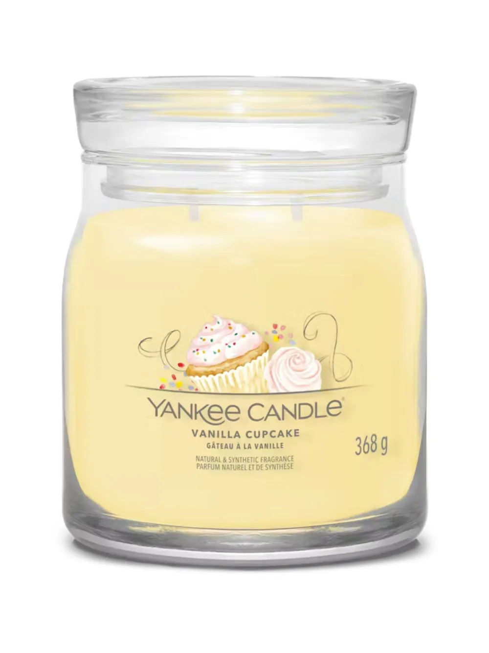 yankee candle medium Vanilla Cupcake candle - Giallo