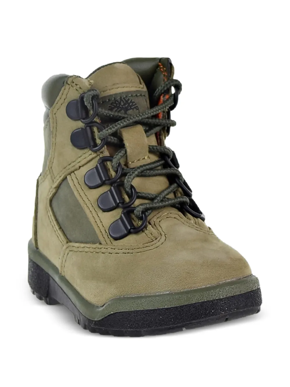 Timberland Kids eyelet field crib shoes - Verde