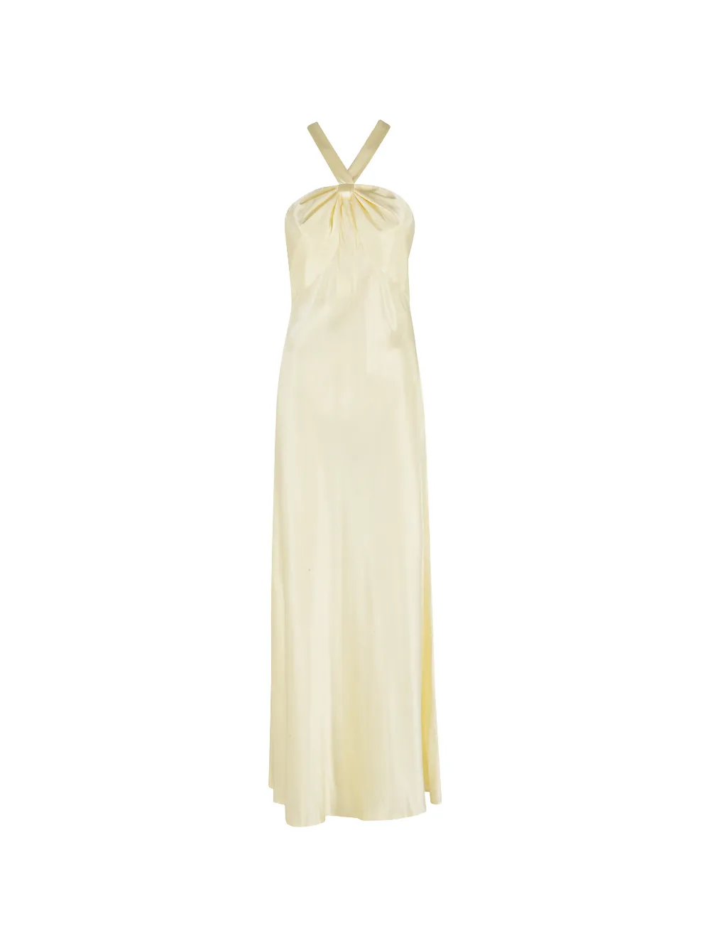 Rixo Losanna halterneck maxi dress - Giallo