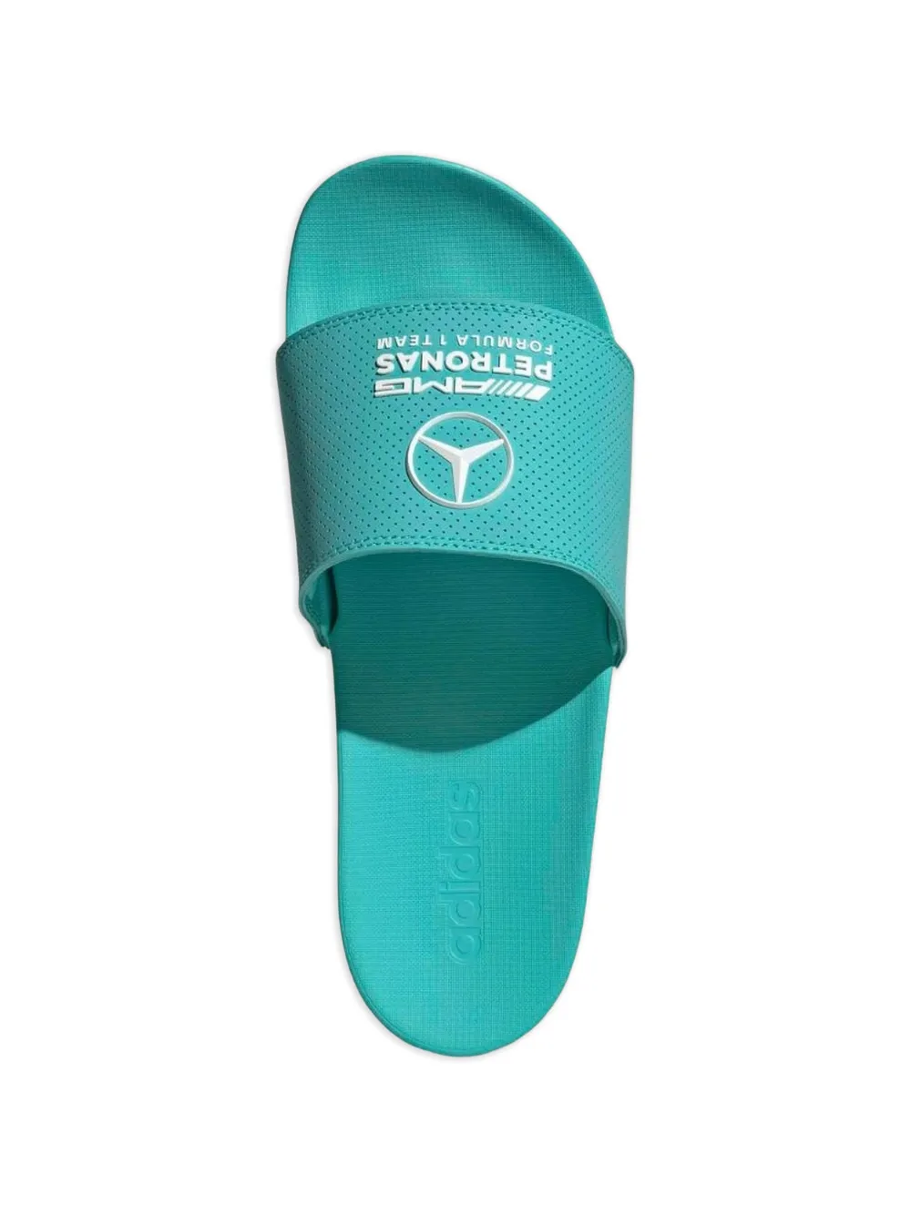 adidas x Mercedes-AMG Petronas F1 Team teenslippers met geperforeerd bandje Blauw