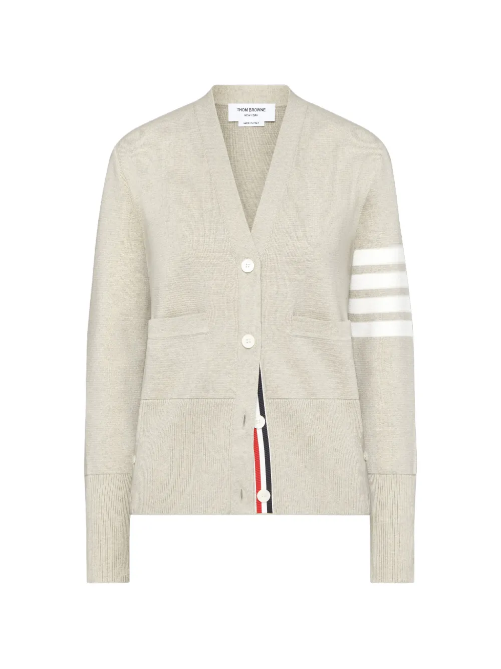 Thom Browne Milano 4-Bar katoenen crêpe vest Beige