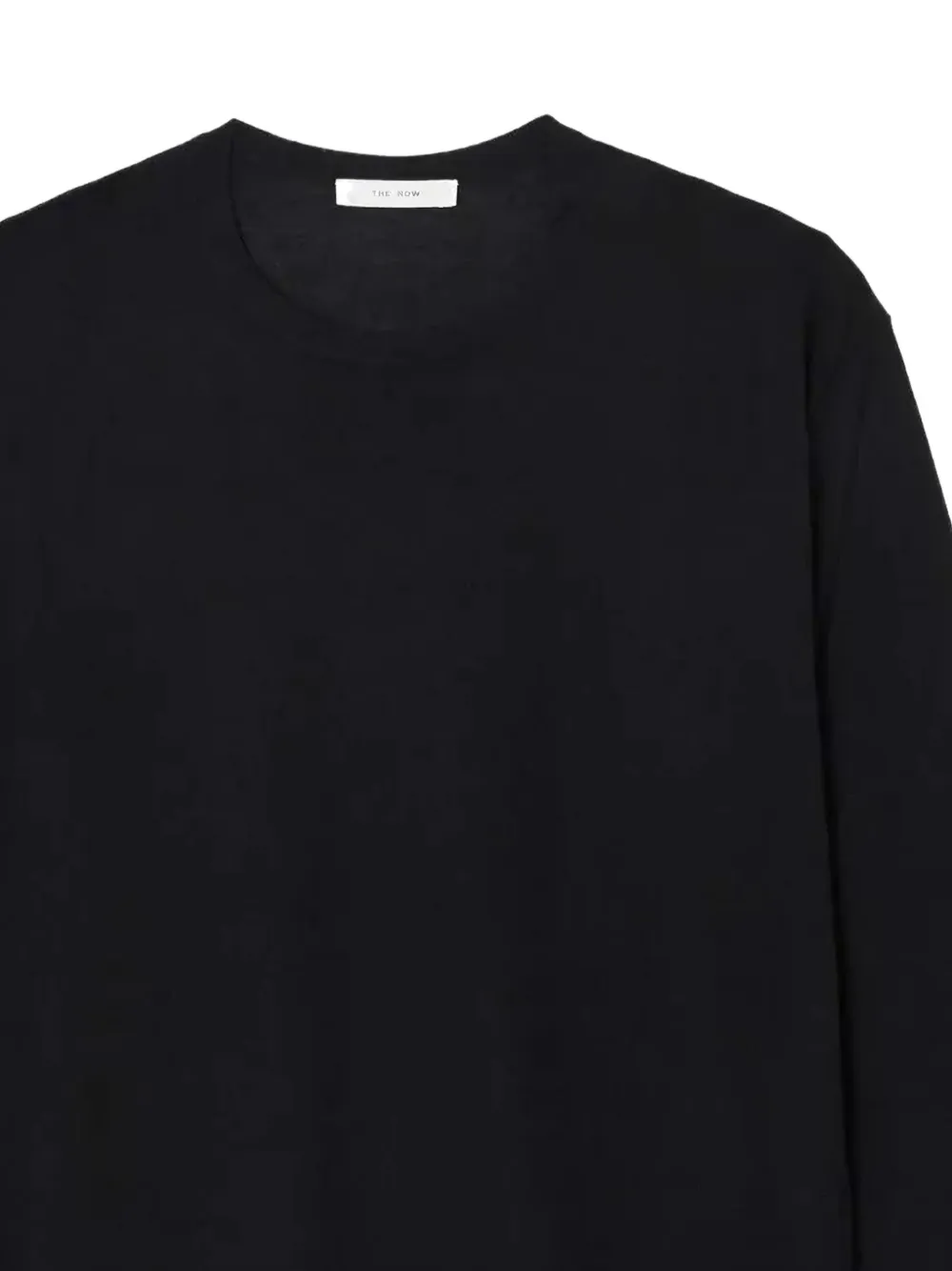 The Row Long-sleeve Round-neck Sweater - Black 