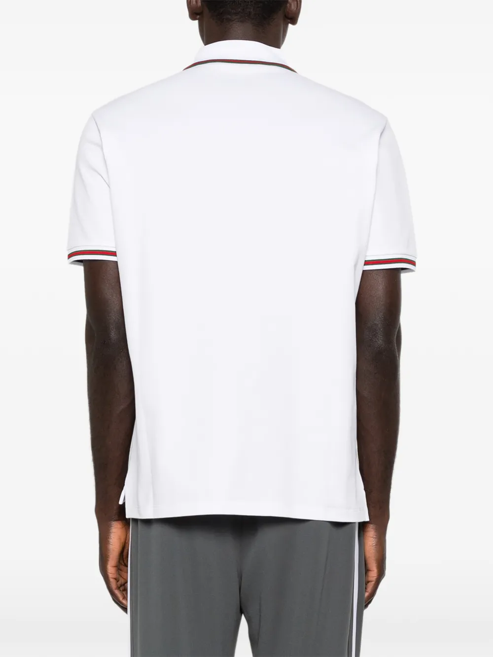 Gucci Poloshirt met gestreept detail Wit