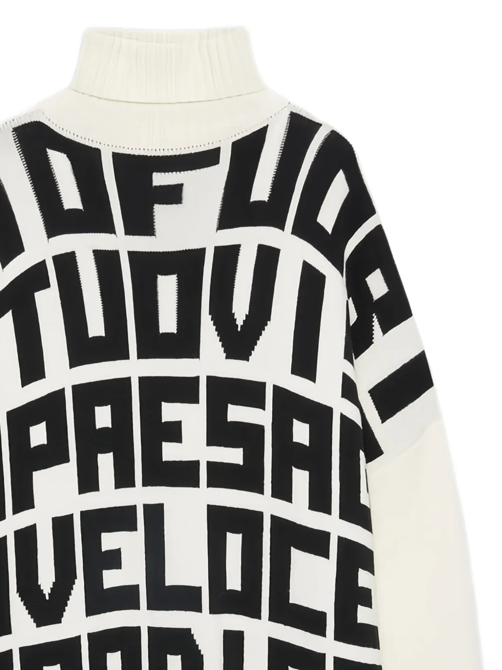 MSGM x Caterina Frongia midi-jurk met col en print Wit