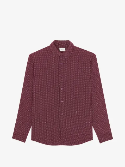Saint Laurent Cassandre buttoned dotted shirt