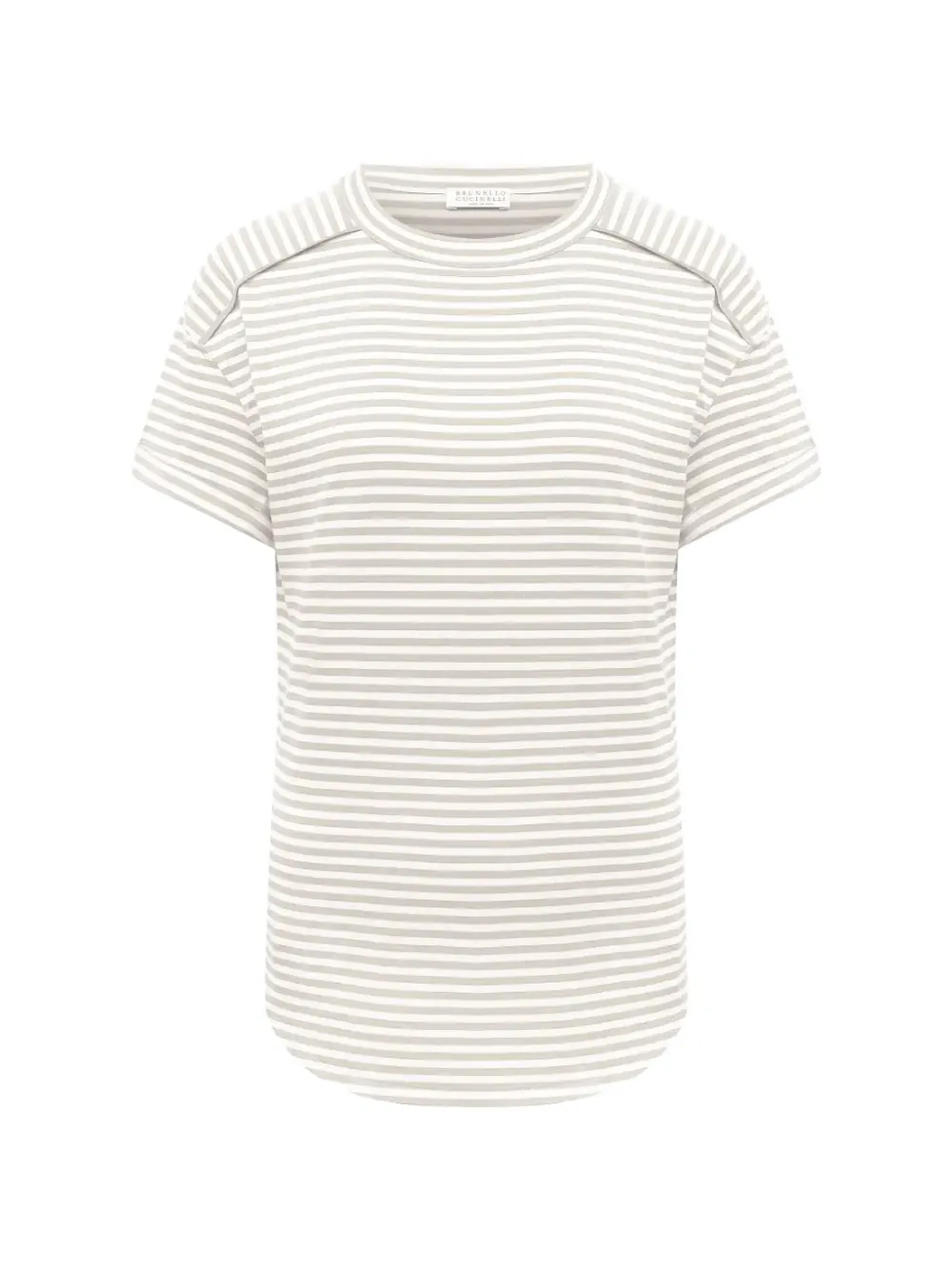 Brunello Cucinelli striped T-shirt - Bianco