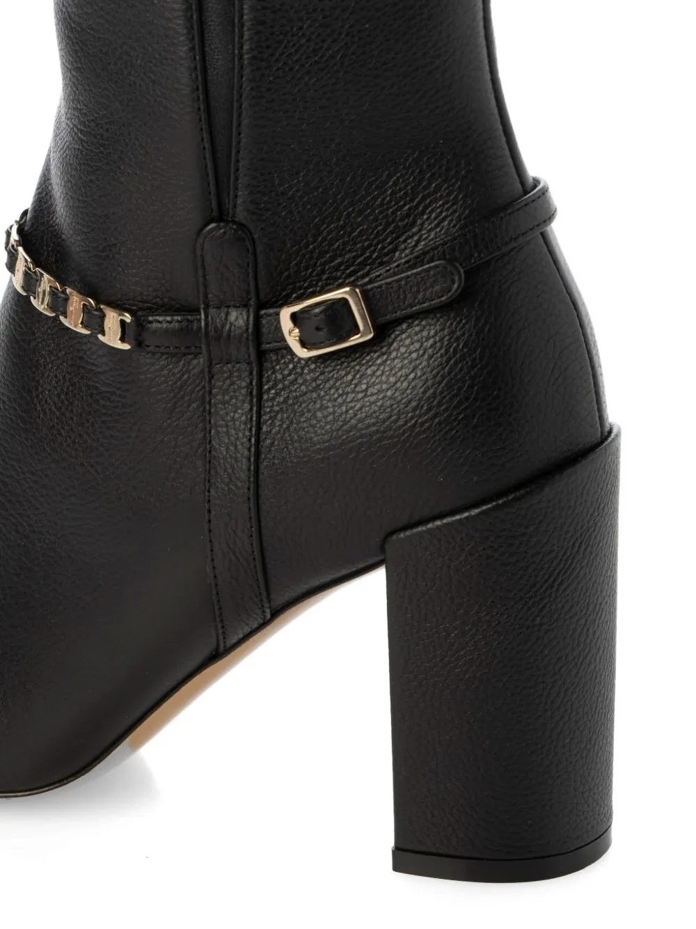 Ferragamo chain-strap boots Zwart