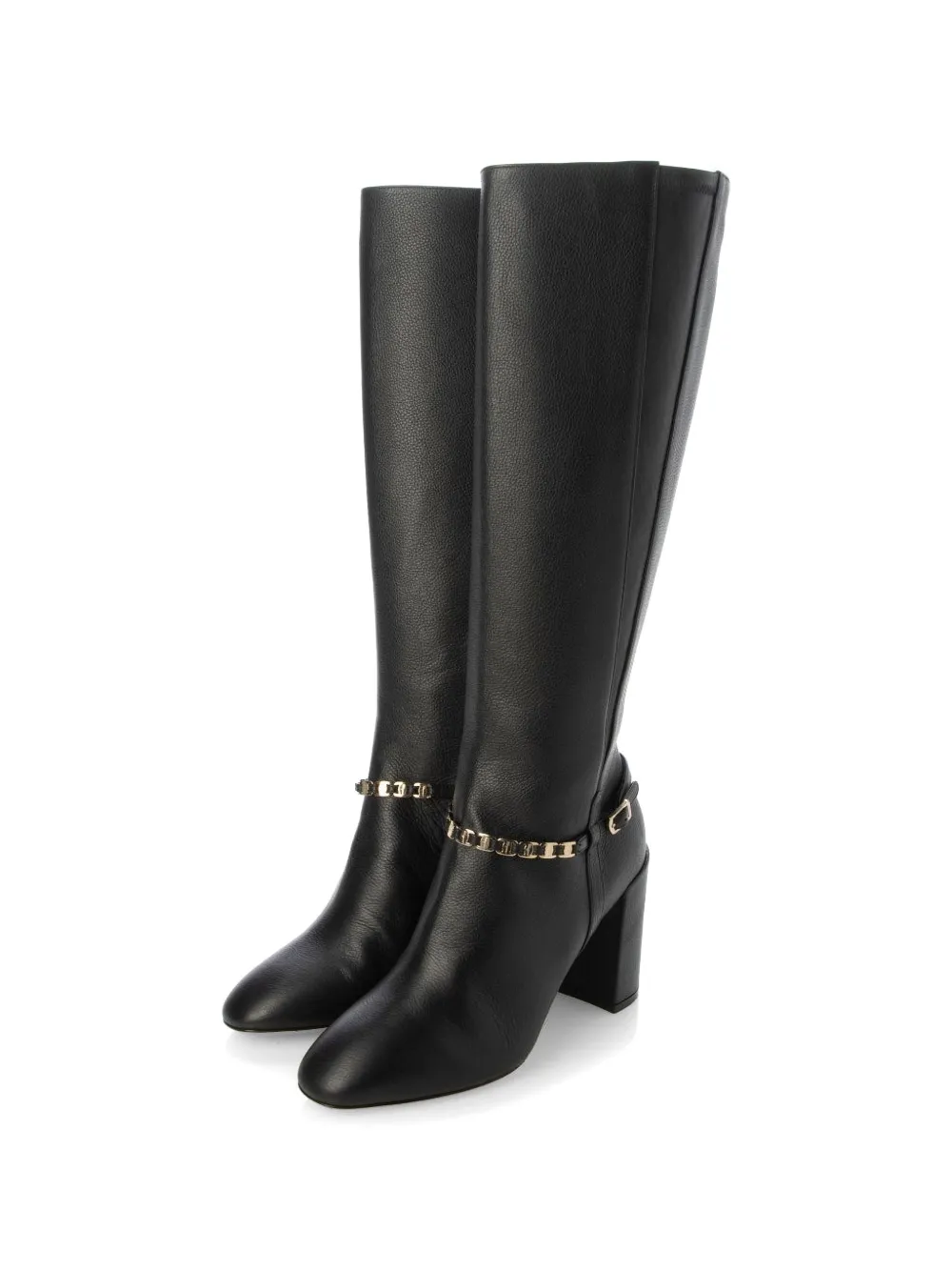 Ferragamo chain-strap boots Zwart