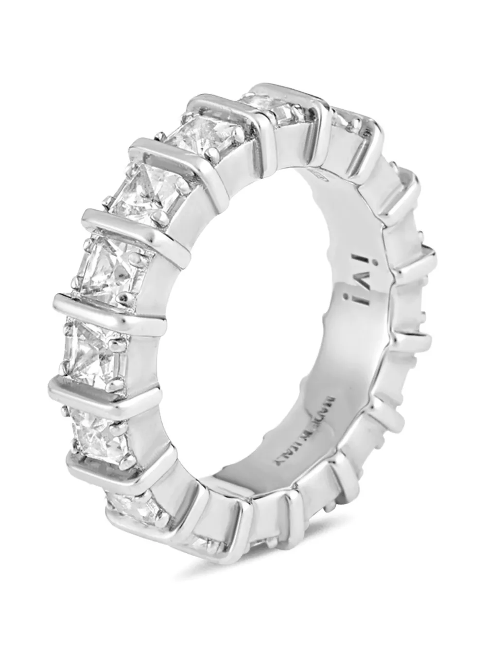  Ivi Anillo De Compromiso Con Logo - Plateado 