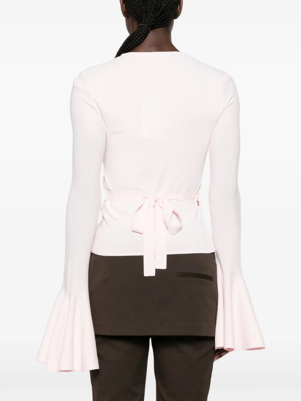Jacquemus The Paysan gebreide trui met lange mouwen Roze