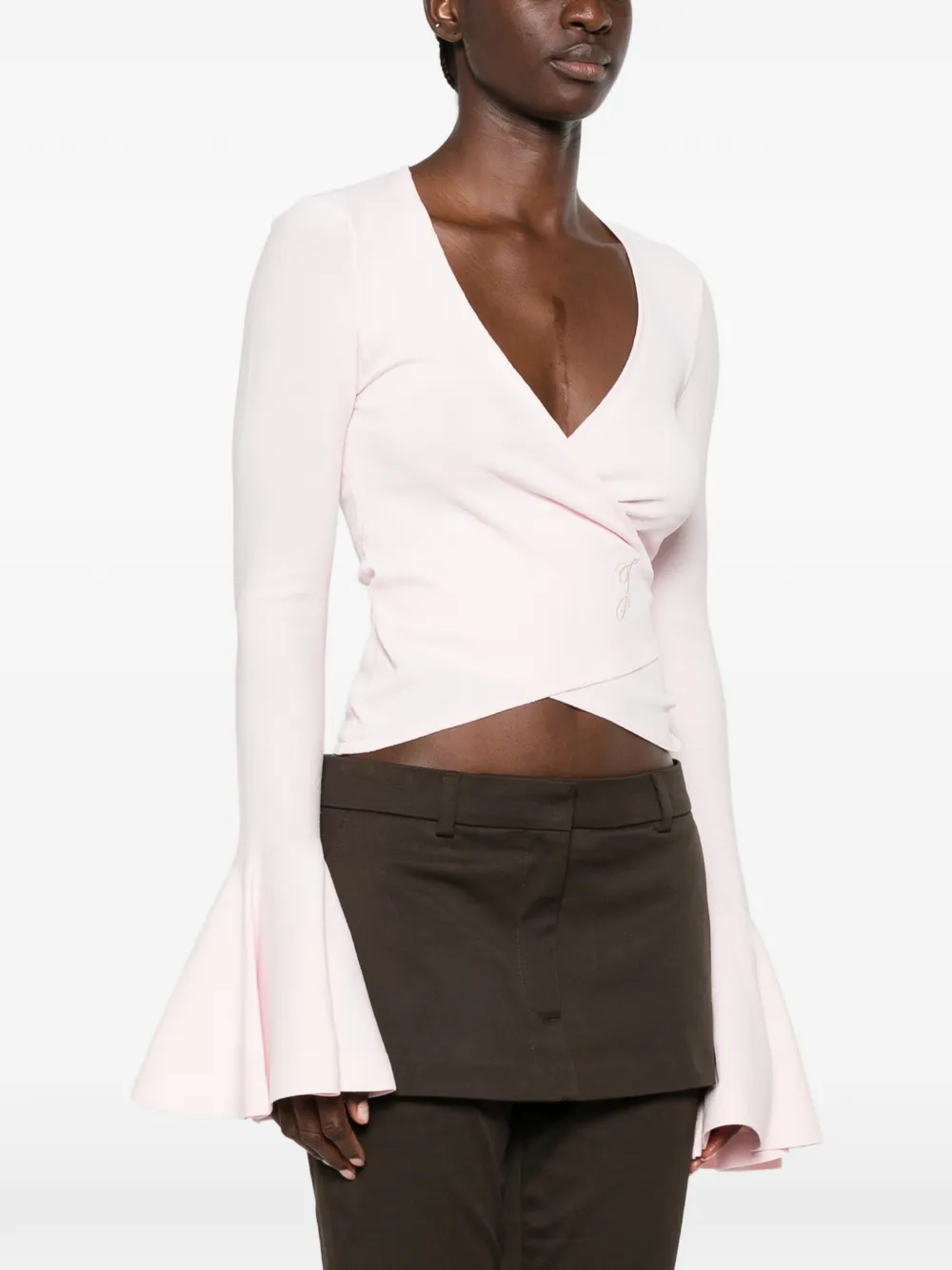 Jacquemus The Paysan gebreide trui met lange mouwen Roze