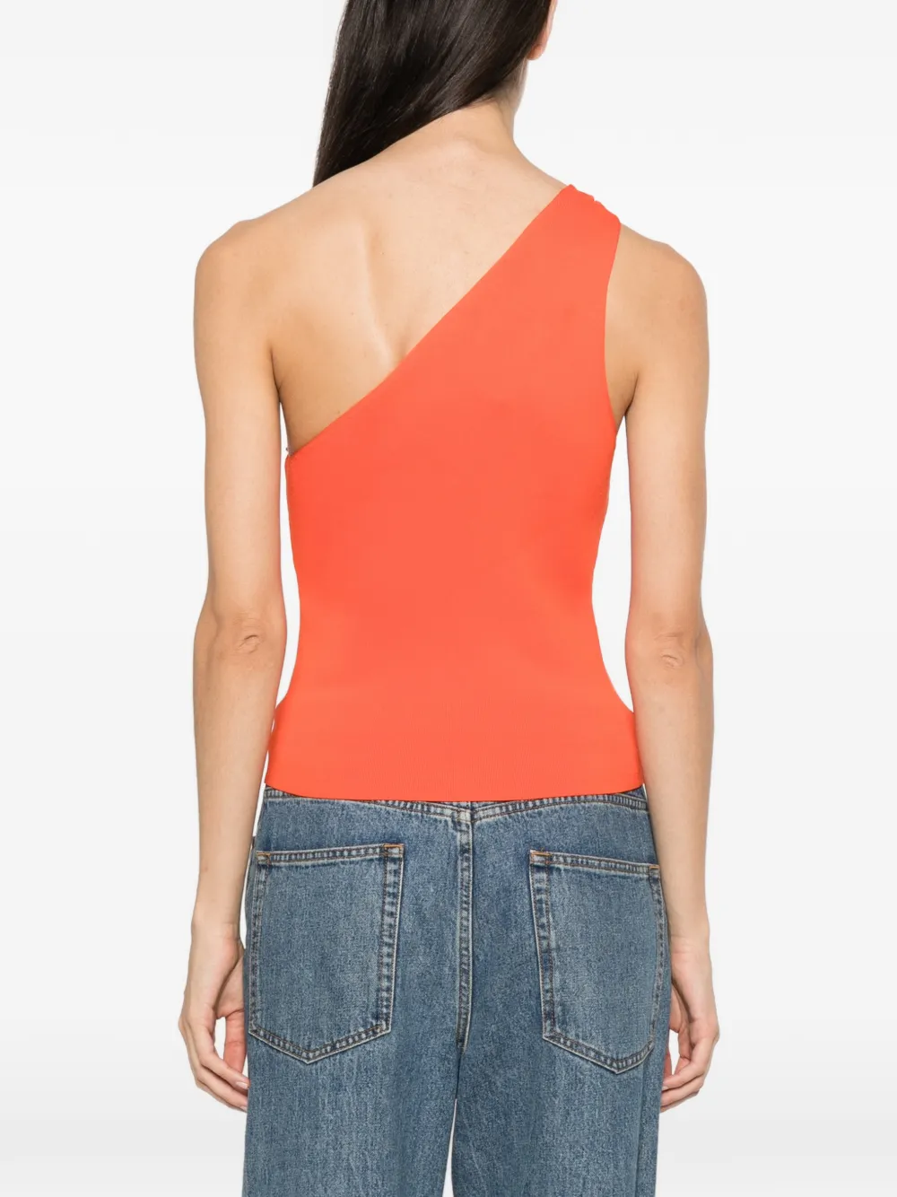 Cult Gaia Anouk one-shoulder top Oranje