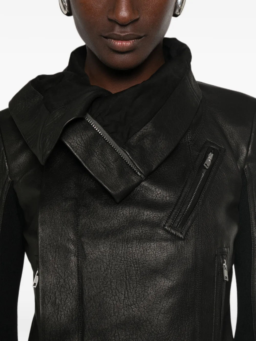 Rick Owens Klassieke bikerjack Zwart