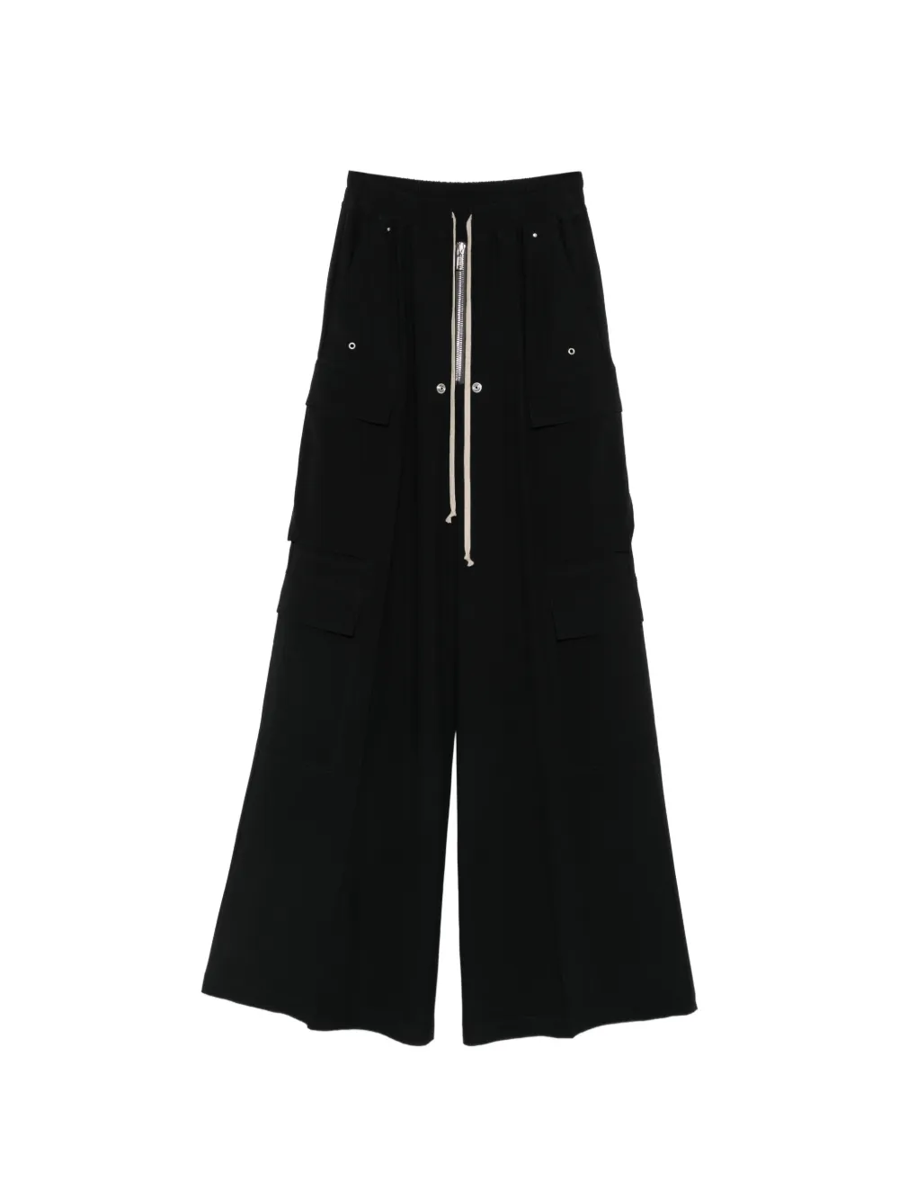 Rick Owens Cargobelas cargo-pocket palazzo pants - Nero