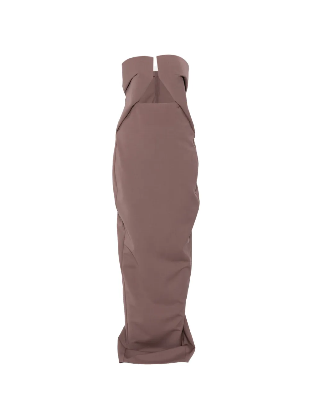 Rick Owens Abito lungo con dettaglio cut-out - Marrone