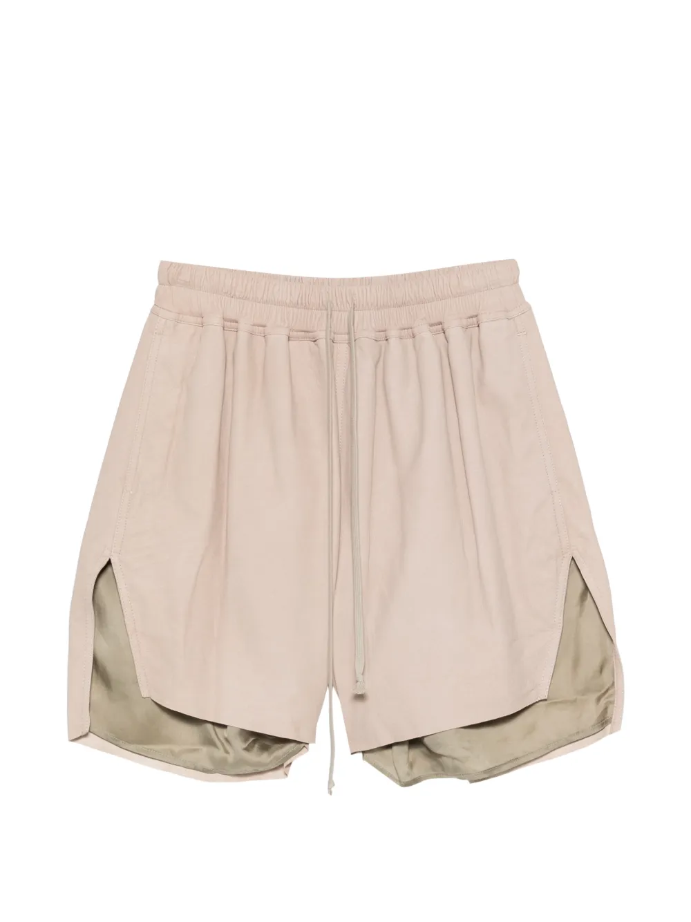Rick Owens leather shorts - Nude