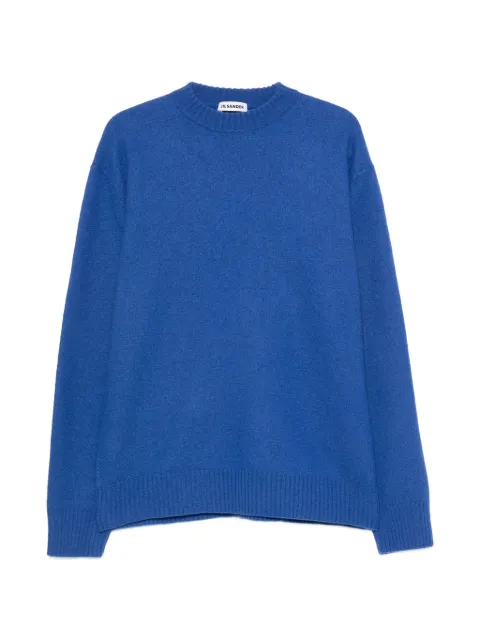 Jil Sander ribbed-knit trim wool sweater