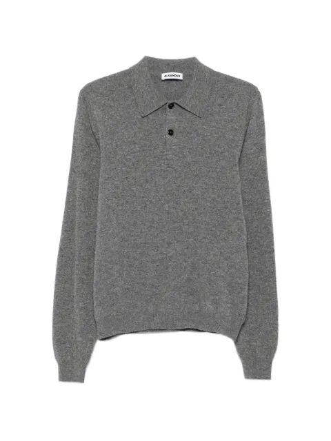Jil Sander long-sleeve wool polo shirt
