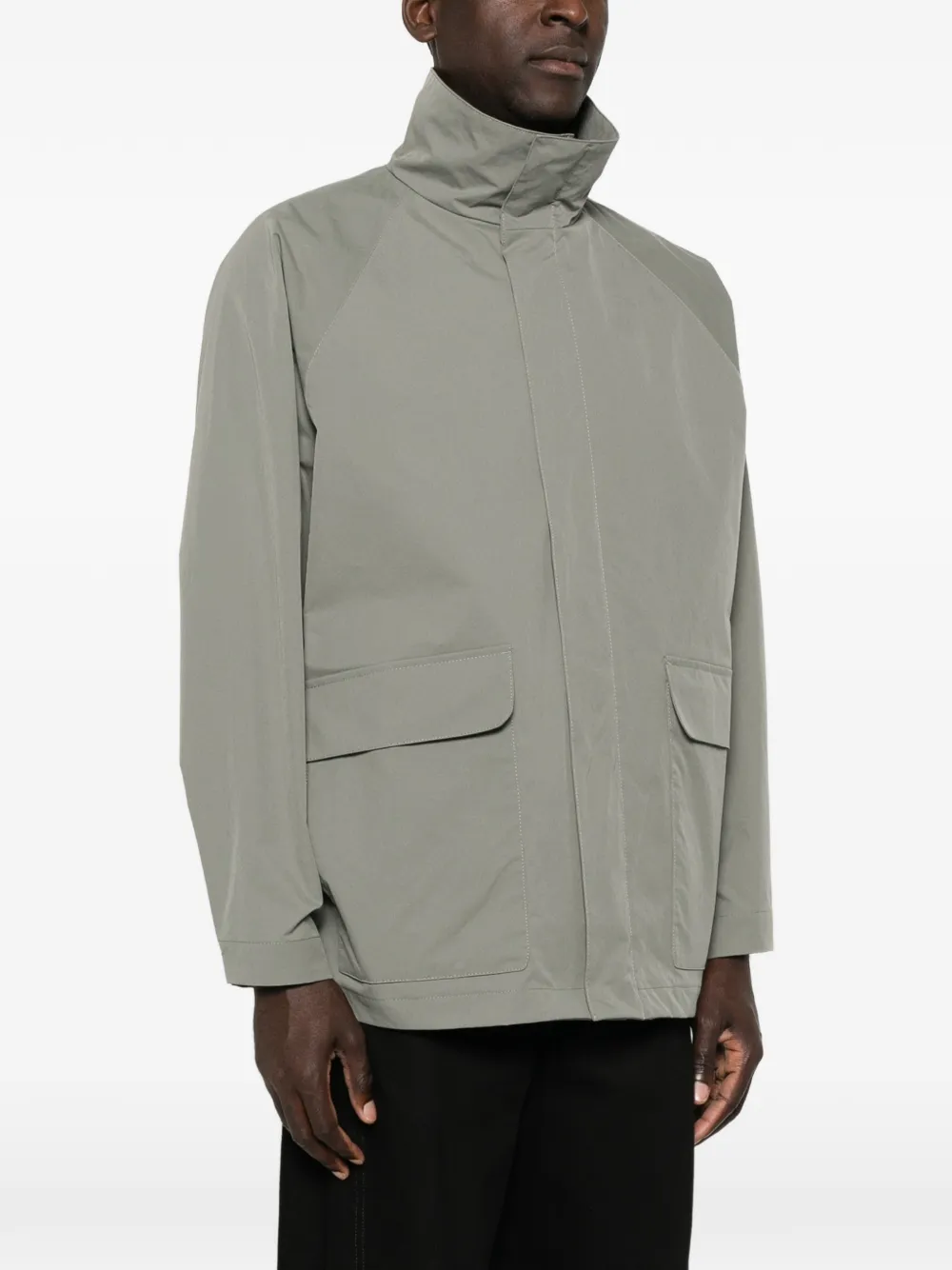 Jil Sander Ruimvallend shirtjack Grijs