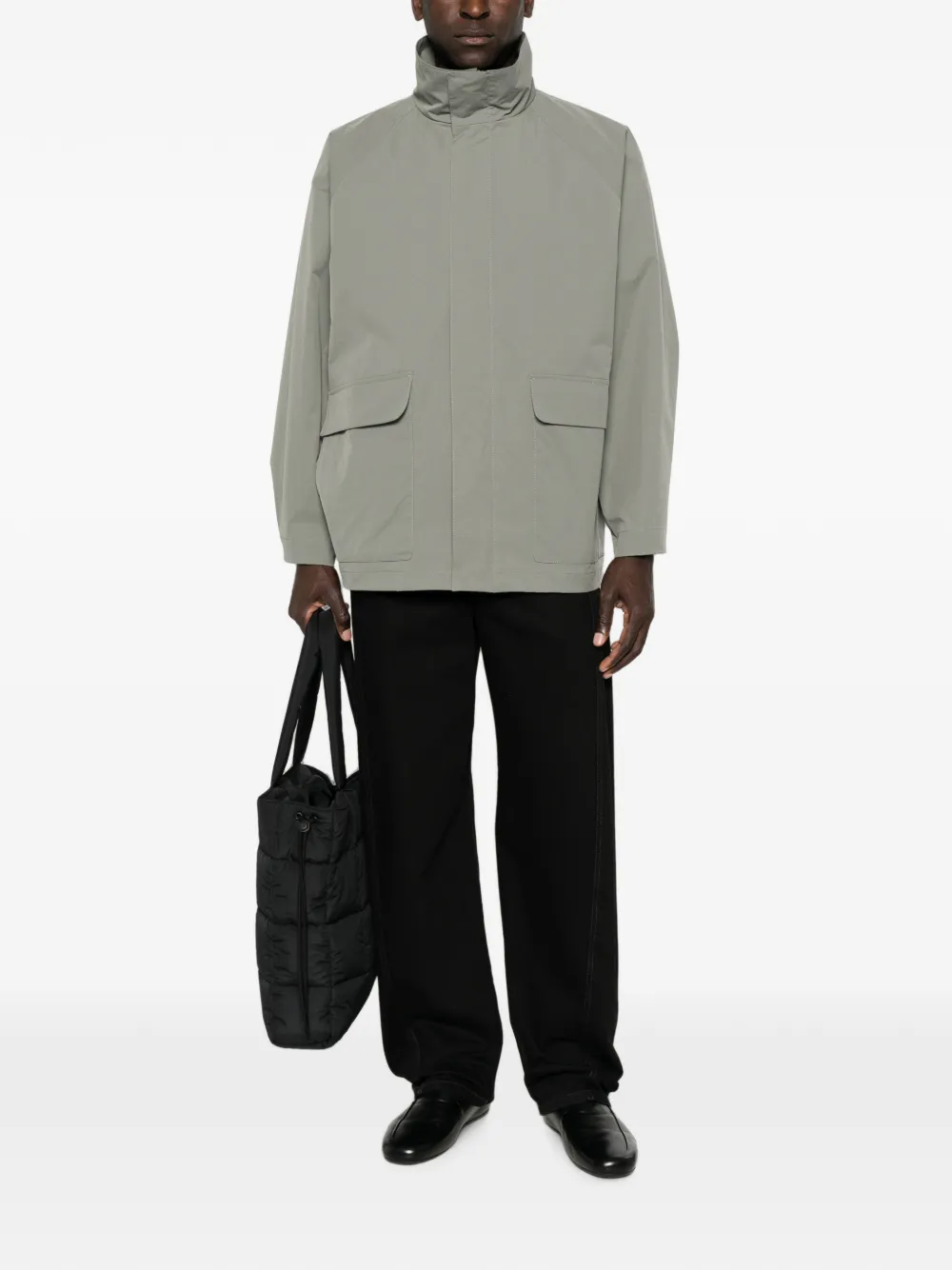 Jil Sander Ruimvallend shirtjack Grijs