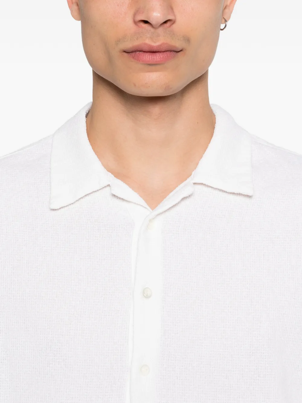Barena Poloshirt met puntkraag Wit