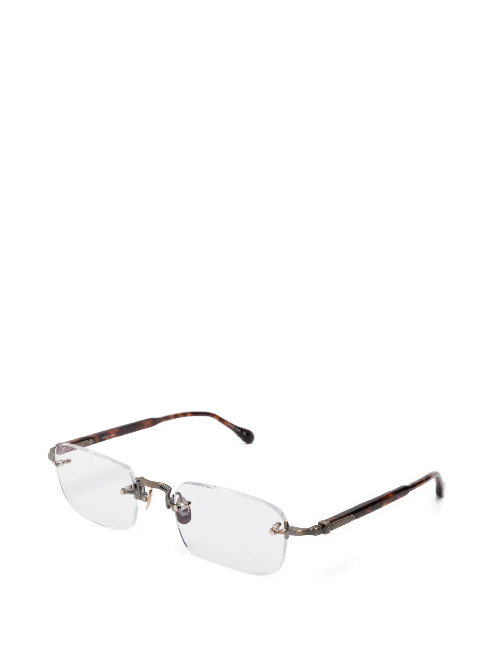  Matsuda M5009 Rectangle-frame Glasses - Brown 
