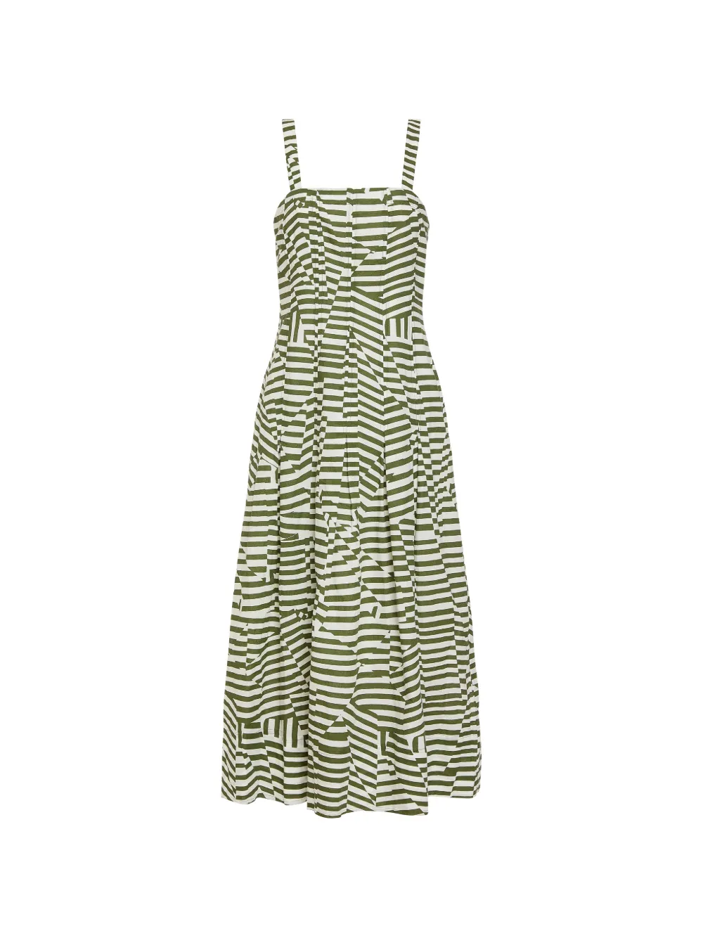 Marie Oliver Dixon striped dress - Verde
