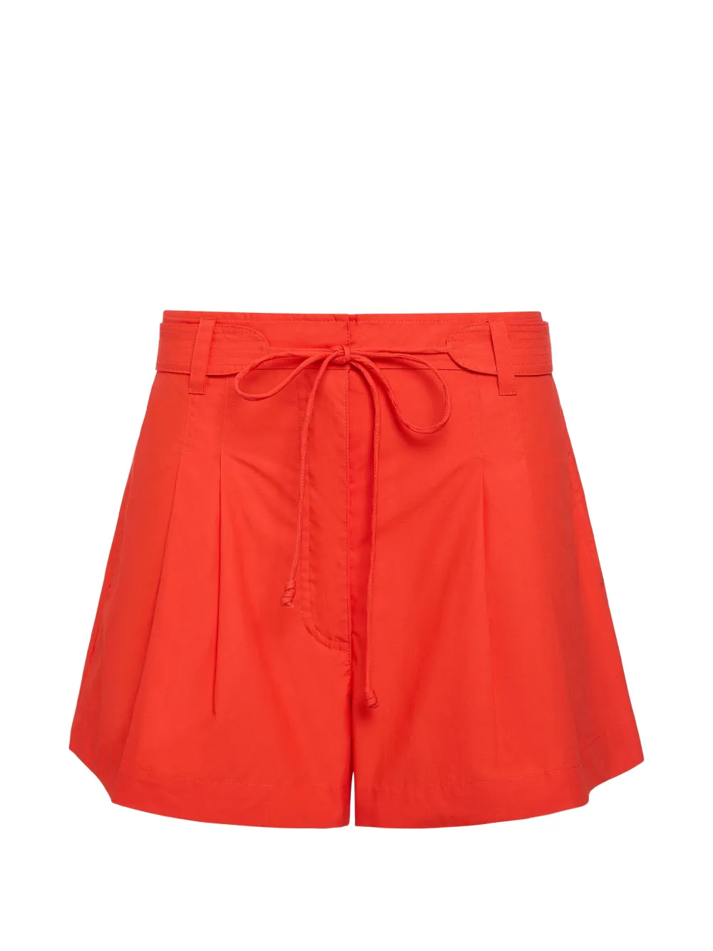 Marie Oliver drawstring pleated tailored shorts - Arancione