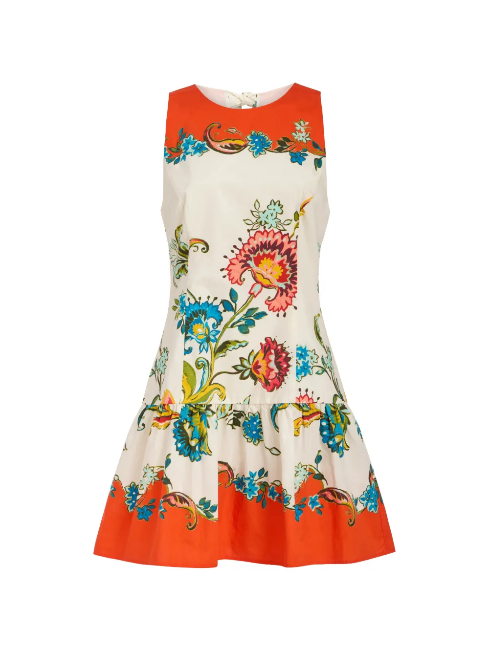 Marie Oliver Marilyn floral-print bow dress - Toni neutri