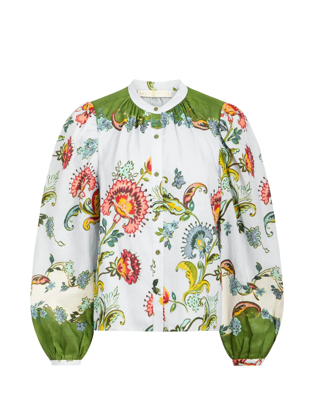 Marie Oliver Kendra floral print blouse - Blu