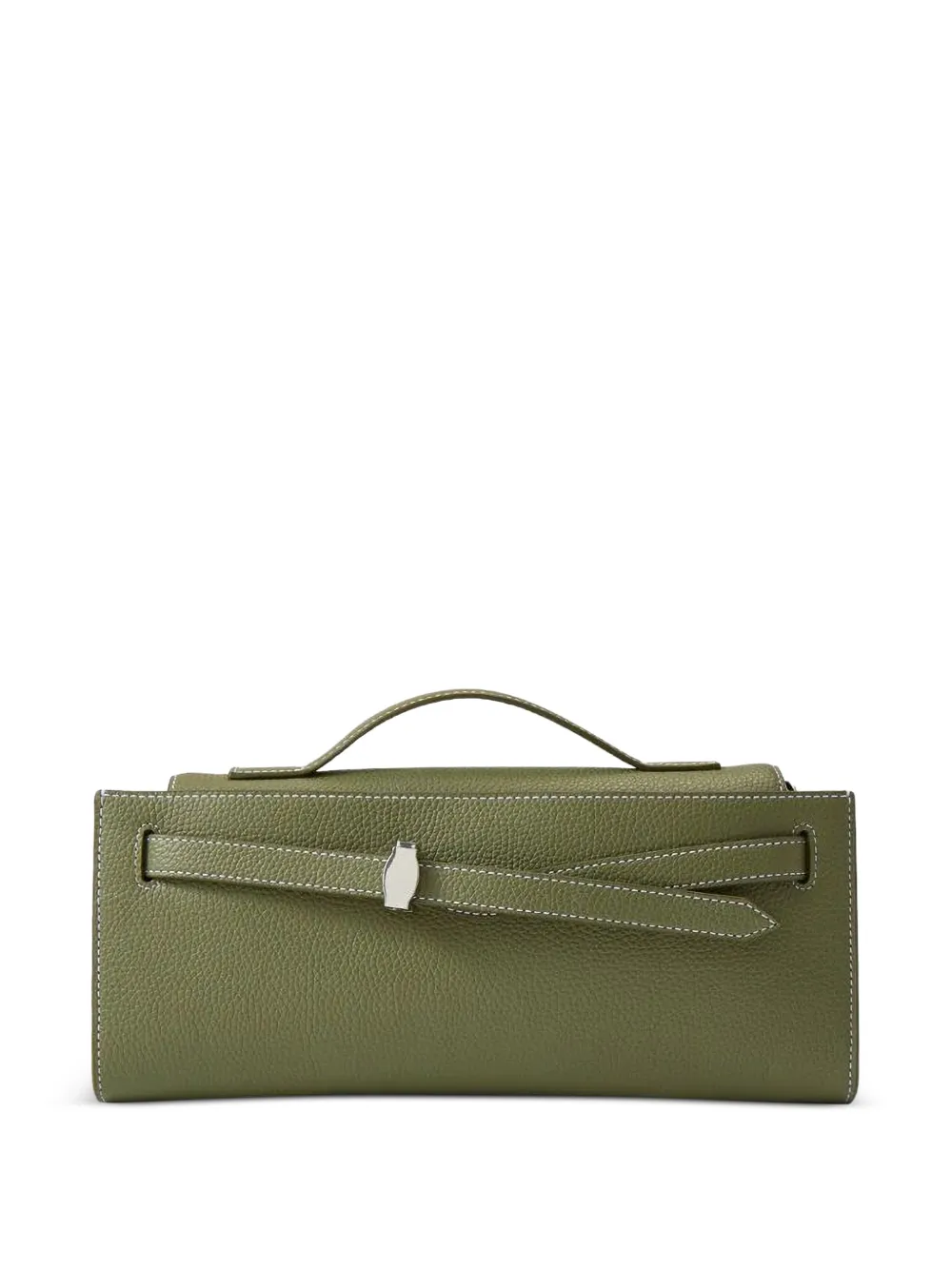 Veronica Beard Dash top-handle clutch bag - Verde