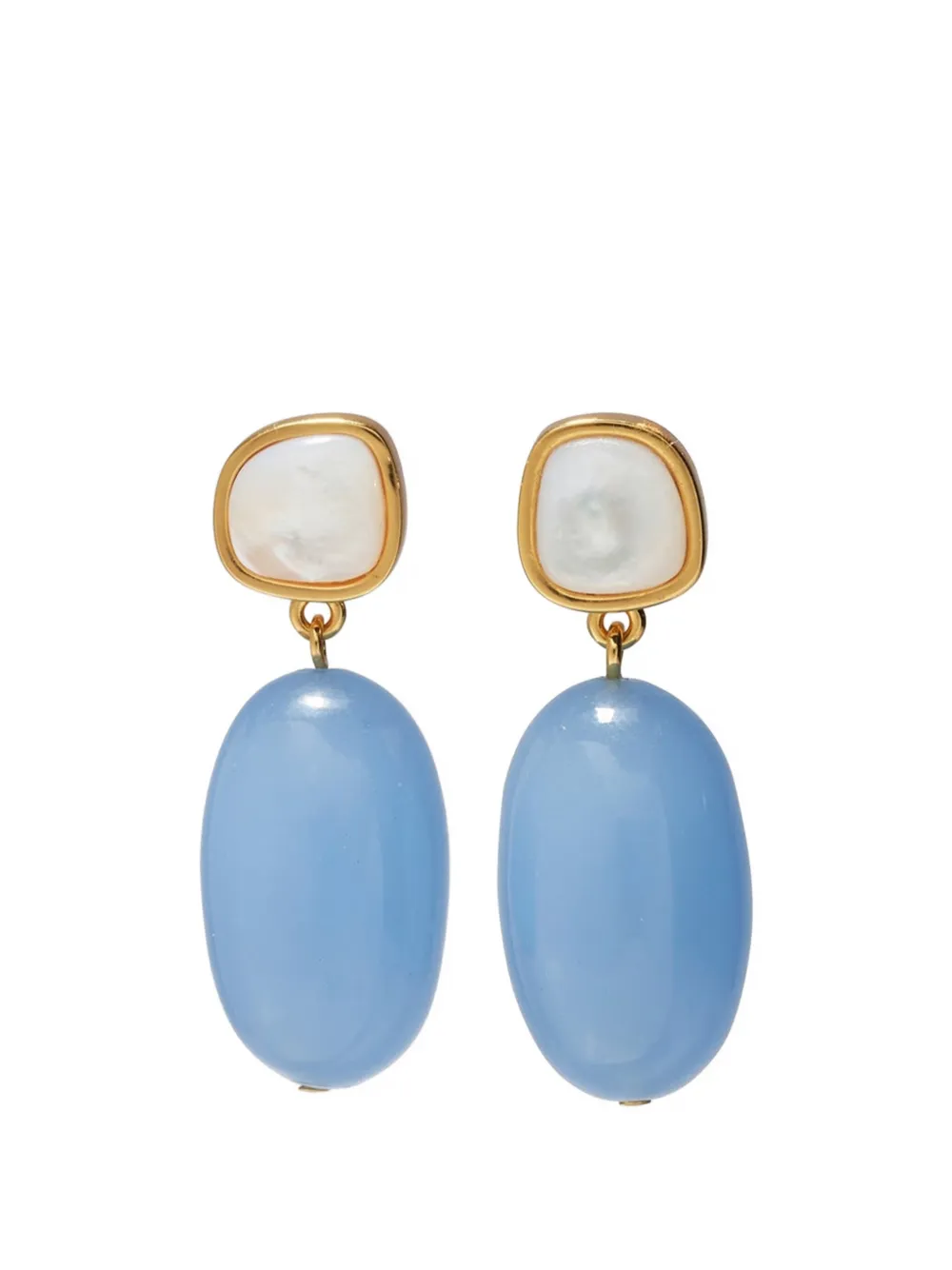 Lizzie Fortunato Big Sur pearl earrings - Oro