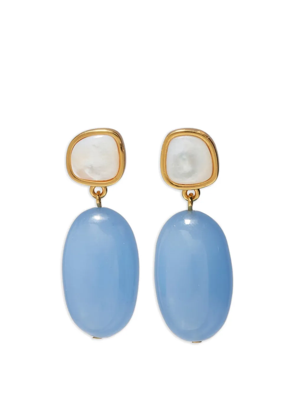 Lizzie Fortunato Big Sur pearl earrings - Gold