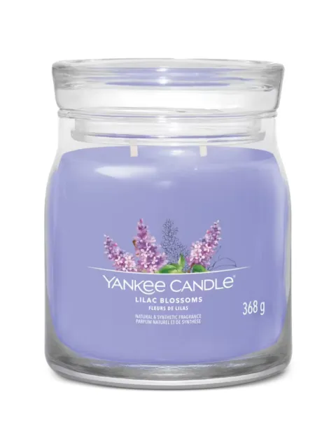 yankee candle medium Lilac Blossoms candle