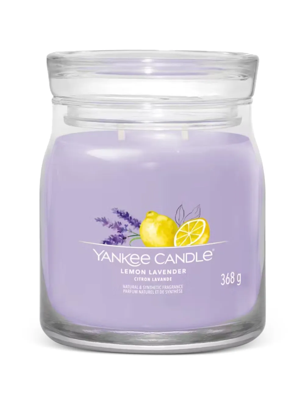 yankee candle 레몬 라벤더 미디엄 캔들 | 퍼플