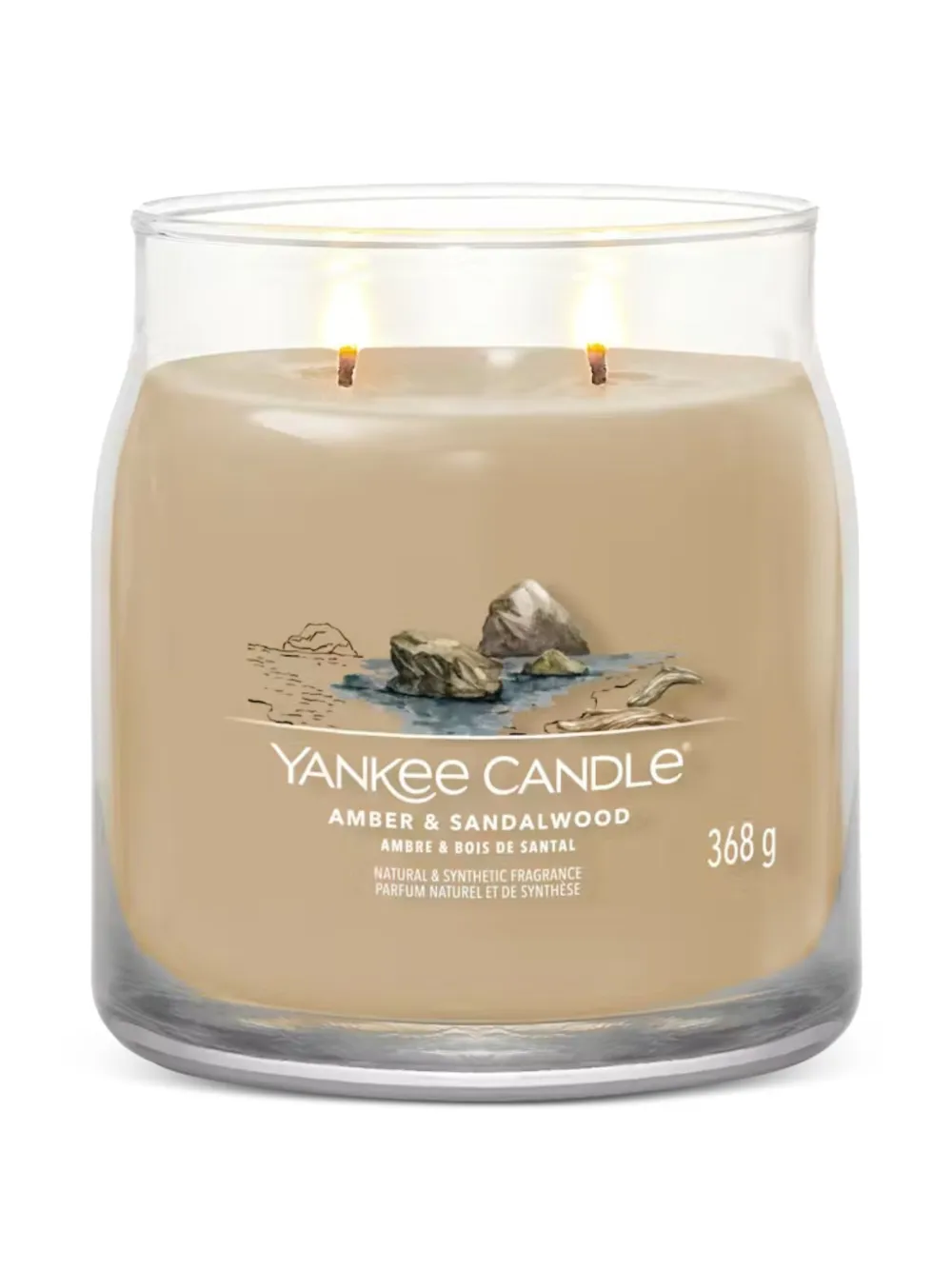 yankee candle 앰버 앤 샌달우드 미디엄 캔들 | 캔들