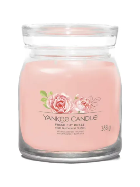 yankee candle medium Fresh Cut Roses candle