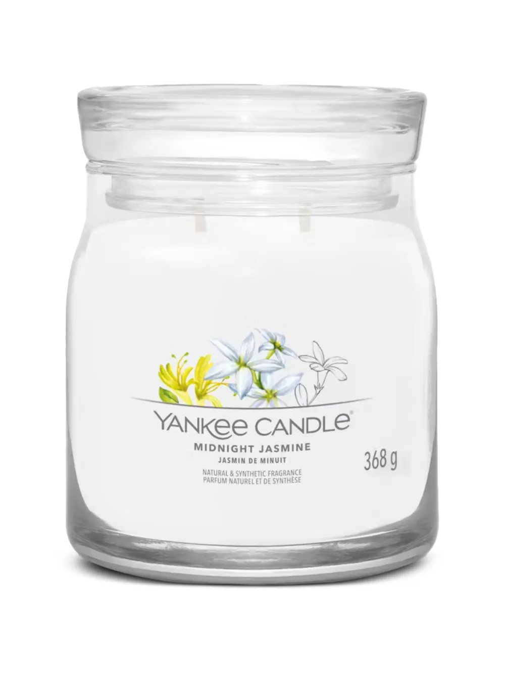 yankee candle medium Midnight Jasmine candle - Bianco