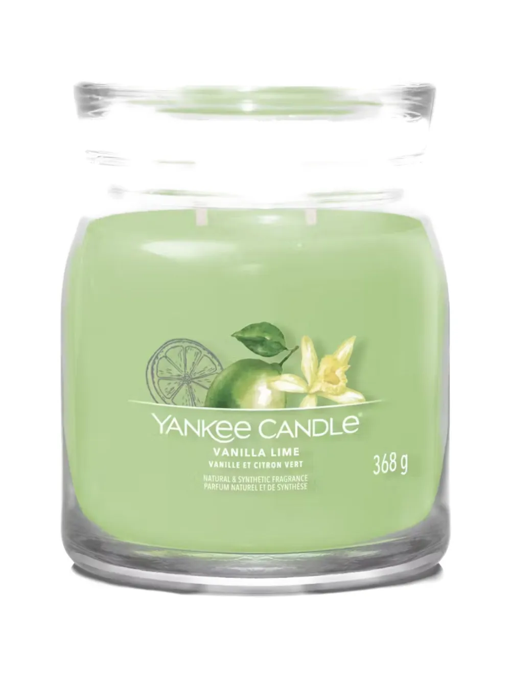 yankee candle medium Vanilla Lime candle - Verde