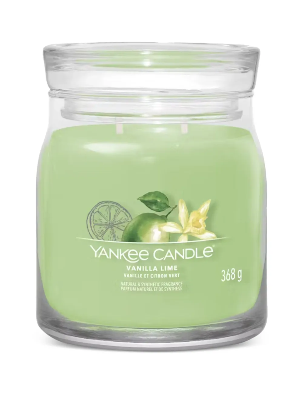 yankee candle medium Vanilla Lime candle - Verde