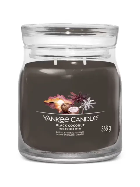 yankee candle medium Black Coconu candle