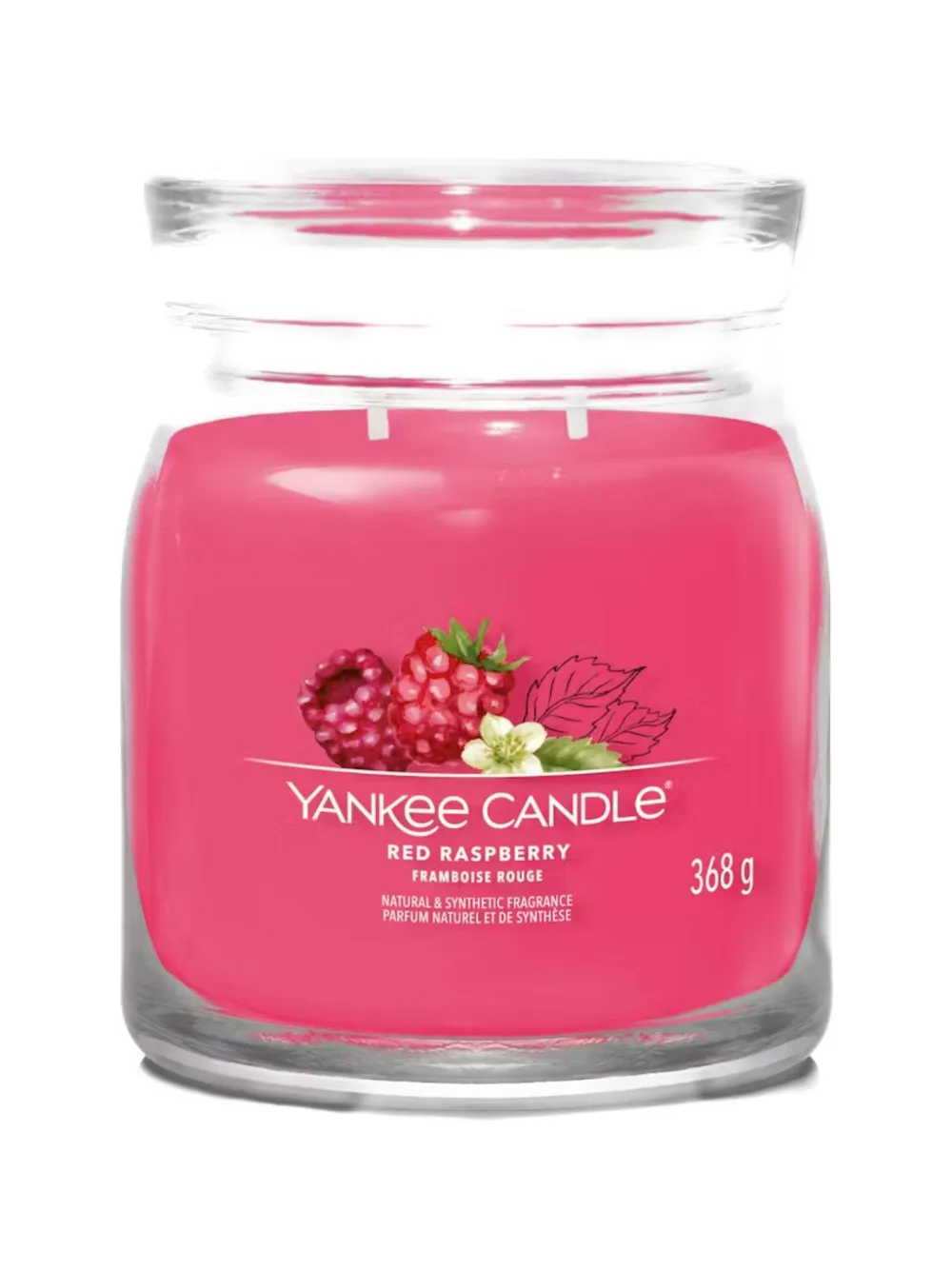 yankee candle medium Red Raspberry candle - Rosso