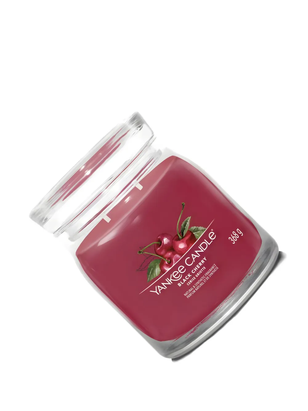 yankee candle medium Black Cherry candle - Rosso