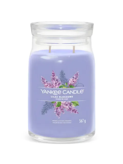 yankee candle large Lilac Blossoms candle
