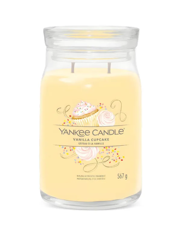Yankee Candle Large Vanilla Cupcake Candle | Yellow