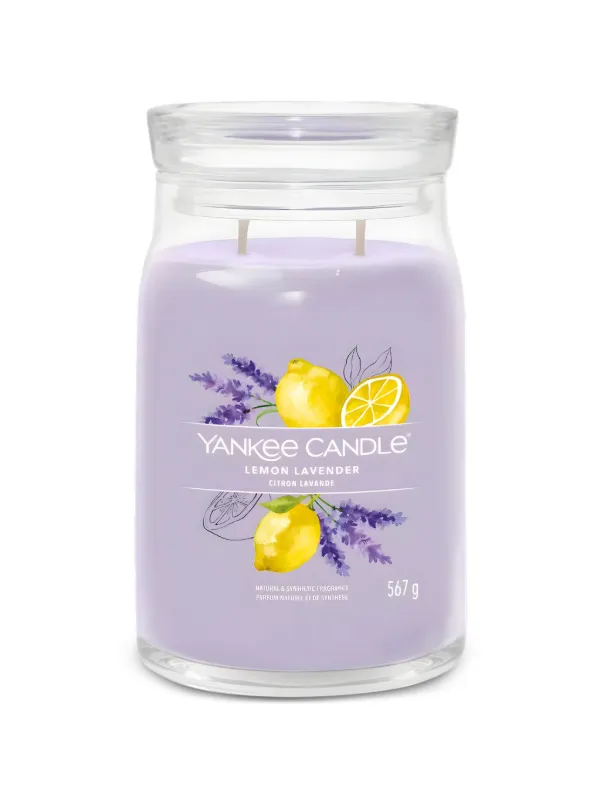 Yankee Candle Large Lemon Lavender Candle | Purple