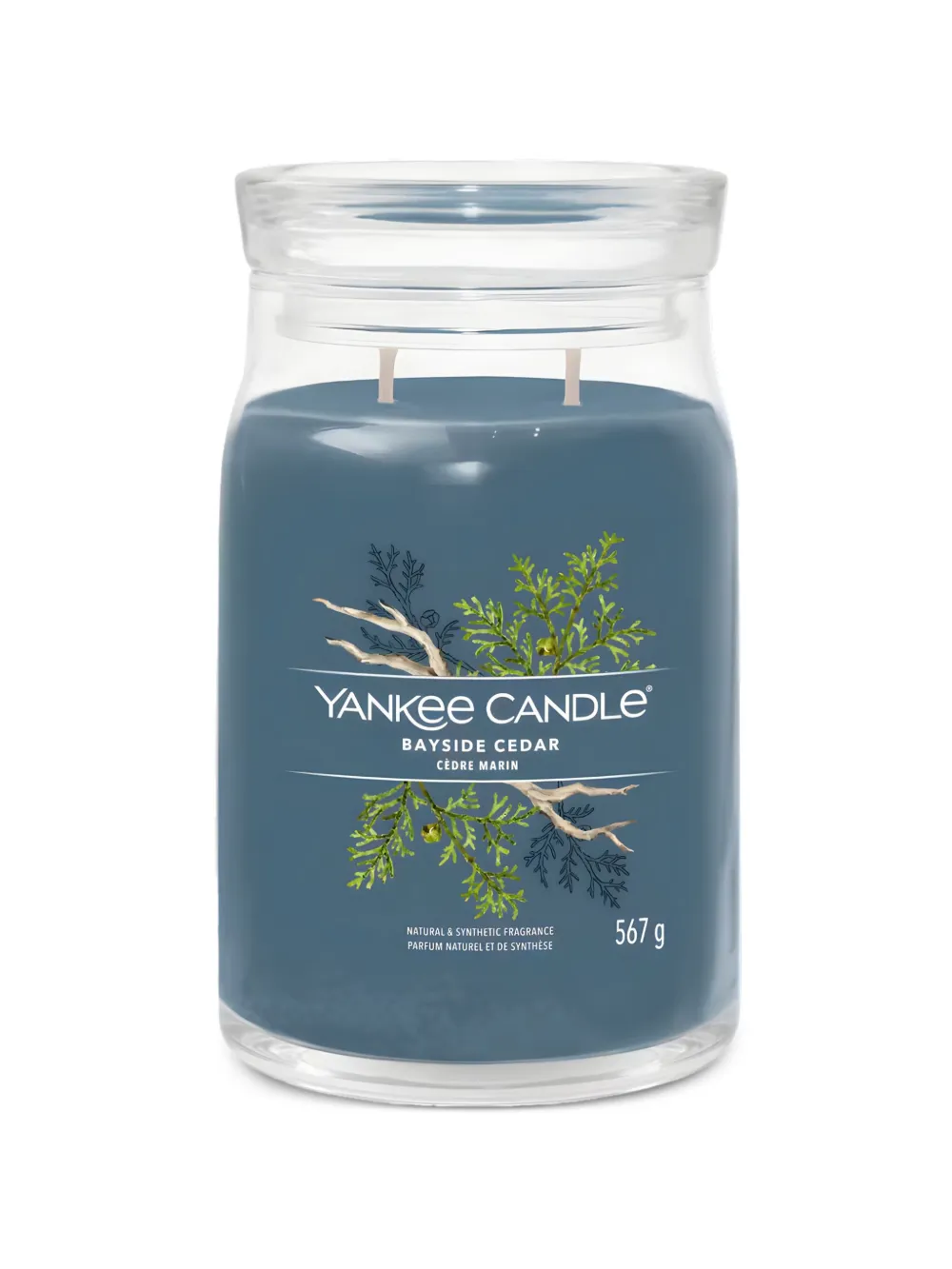 yankee candle large Bayside Cedar candle - Blu